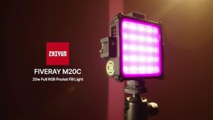 ZhiYun Fiveray M20/M20C Fill Light RGB LED/LED mini light with 20-watt power output | 12 Months Warratny