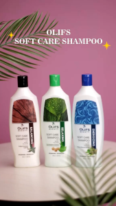 [Bundling Hemat - 3 Pcs] OLIF Soft Care Shampo - 600 ML | Perawatan rambut  menutrisi & Melembutkan dengan bahan alami