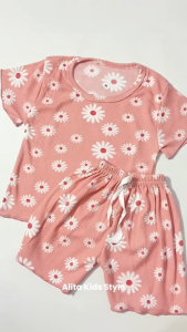 Setelan Baju kaos Anak Cewek One Set Perempuan Lucu Impor Import Usia 1 2 3 4 Tahun #021