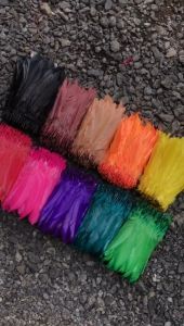 Bulu Angsa Rangkai 1 Meter - Bulu Angsa Bebek Warna Warni Roncean - Aksesoris Dekorasi Rumah Bahan Juju Hat Wallpaper - Bahan Hiasan Dinding Dream Catcher Penangkap Mimpi Murah