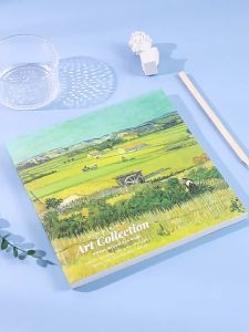 20K Van Gogh Sketchbook Thickened Square Starry Sky Sketch Pad 80 sheets Art Painting Supplies