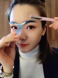 Eyebrow Template Stencil Grooming Shaping Helper DIY Beauty Make up Kit Reusable Eyebrow Drawing Guide Template