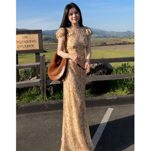 PEIZIXUAN | Floral Elegant Long Dress 2026