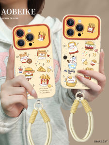 Liquid Silicone Phone Case for Apple 16, 15, 14Plus, 13ProMax: A Portable Female Version with Lanyard & Creative Cartoon Design Protection