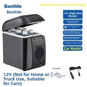ZHUOLESHI | Heating and Cooling Mini Car Refrigerator 7.5L