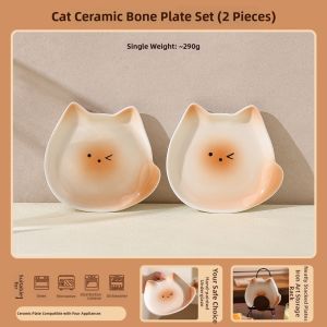 High-End Ceramic Bone Dish Underglaze Color