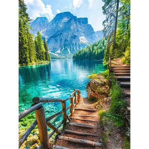 Jigsaw Puzzle for Adults 500/1000/1200/2000PCS Mountain Lake River Scenery Paper Puzzle Home Wall Decoration Gift Idea
