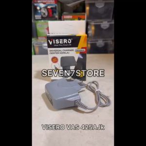 Charger Senter Kepala Adaptor Jek Jack DC Lubang Kecil Abu Abu VISERO Cas Senter SWAT Police