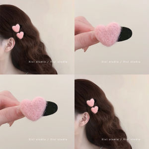 กิ๊บติดผมรูปหัวใจน่ารัก ทรงเล็ก ประดับผมแบบใหม่ ตกแต่งผม คลิปปากเป็ด คลิปติดผมแบบฝัง เครื่องประดับผมด้านข้าง