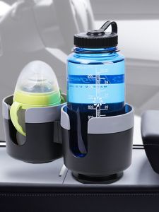 ช่องเก็บของแบบสองในหนึ่งสำหรับรถยนต์ ชั้นวางแก้วน้ำขนาดใหญ่ ช่วยยืดหยุ่นได้ ที่รองแก้วน้ำแบบอเนกประสงค์