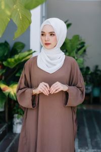 ชีฟองพันยาว ชีฟองเนื้อทราย ผ้าคลุมชีฟอง ฮิญาบสาวมุสลิม ชีฟองฮิญาบพันเอง