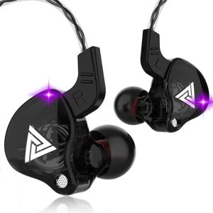 QKZ AK6 Wired Headphones 3.5mm In-Ear HiFi Bass Noise Cancelling Earphones with Microphone for Gaming Sports