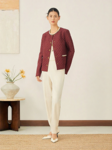 French Style Chic Lightweight Insulated Jacket