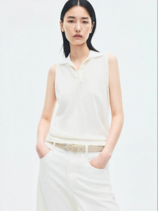edition | Summer New Design Sleeveless Knit Polo Shirt
