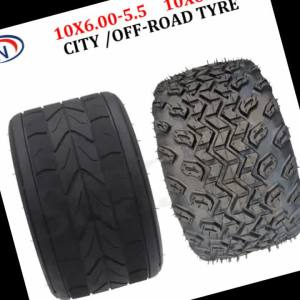 10 Inch Tubeless Tyres 10x6.00-5.5 for Small Motorcycle 10x6.00-6 for Citycoco Mini Kugoo C1 Pro Electric Scooter Tire
