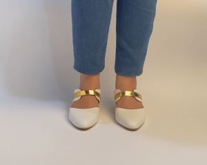 Size 35 - 45 / Sepatu Bustong Wanita Formal Hak Tinggi 5cm / Sepatu Mules Kaki Big Jumbo Lancip