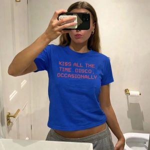 Sanrio | Harry Styles Album Kiss All The Time Disco Occasionally Same Style Print T-shirt Men Women Cotton Summer New Tees Oversized Tops