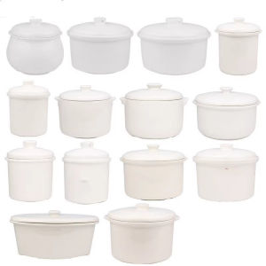 LANWAN | Ceramic Steaming Bowl with Lid