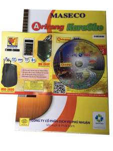 Đĩa Karaoke Arirang mới nhất Vol 66 Đĩa Gốc (Từ SERIAL A đến Serial G) + Sách list nhạc