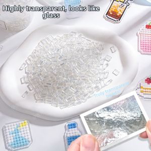 YUGUANG | High Transparency Ice-like Non-pore Glass Beads Supplement DIY Kids