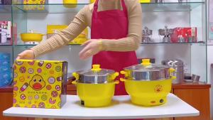 Small Yellow Duck Electric Chafing Dish & Home Dormitory Electric Food Warmer Gift