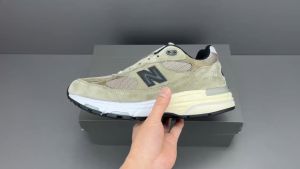 New Balance 993รองเท้าวิ่งลำลองสไตล์อเมริกันย้อนยุคสีเทาสำหรับผู้ชายและผู้หญิง