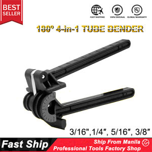 4-IN-1 180 Degree Pipe Bending Tool Heavy Duty Tube Bender Aluminum Alloy Tubing Bender Brake Fuel Line Curving Pliers