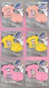 Bộ bé gái hình cho bé gái siêu xinh cho bé 6-24kg.BGL51