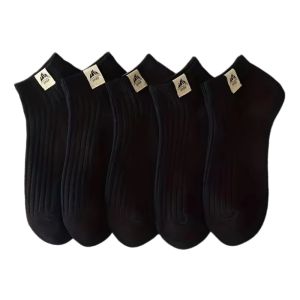 5Pairs Mens Socks Comfortable Sweat-Absorbing Breathable Outdoor Sports Fitness Casual Sock Soft Easy Fashionable Ankle Sox