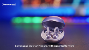 【Remax】CozyBuds W29 Open-Ear Wireless Earbuds - Lightweight Clip-On Bluetooth 5.4 6.5H Playtime 280H Standby Hi-Fi Sound Stable Fit Sweatproof (Black/Purple/Blue/White)