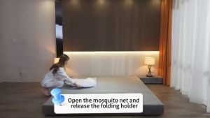 1.8 King/1.5 Queen /1.2 Single Size Indoor Folded Mosquito Net for Beds Anti Mosquito Bites Net Tent foldable Drop Resistant for kids and family