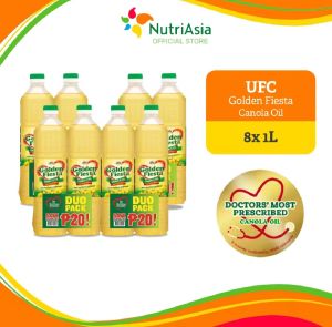 UFC Golden Fiesta Canola Oil Fry Healthy Pack 1liter x 8bottle