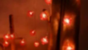 Lampu Imlek Pohlam LED Kristal Dekorasi Pajang Plug-In Termurah Lampu Hiasan Lentera Sincia Merah