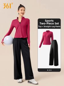 361° | Running and Yoga Suit Sport Top and Straight Leg Trousers