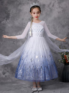 New Children Elsa Anna Belle Rapunzel Princess Dress
