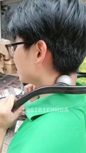 Dụng Cụ Massage Đa Năng Công Thái Học Hỗ Trợ Cổ Vai Gáy 2 Banh 34X18Cm