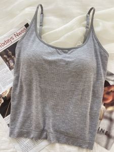 เสื้อกั๊กแขนกุดแบบบางสไตล์ฤดูร้อนสำหรับผู้หญิง ทรงเข้ารูป ผลิตจากไนลอนผสมโมดอล ความยาวปกติ ไม่มีซิป ไม่มีกระดุม