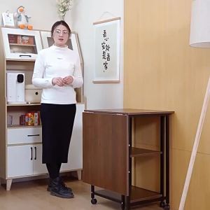 Foldable Kitchen Table Set Folding Island Table For Kitchen Space Saving Dining Table Household Small Apartment 餐桌