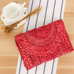 Túi Đeo Vai Đơn Giản Thoải Mái Thủ Công Rơm Vỏ Ngô Túi Cầm Tay Túi Du Lịch Biển Túi Xách Thường Ngày Túi Xách Thời Trang