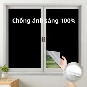 Rèm Chắn Sáng 100% Cho Nhà Cửa Phim Dán Cửa Sổ Tối Nhất Bảo Vệ Riêng Tư Chống Nhìn Xuyên Dán Kính Ô Tô Phong Cách Hiện Đại Chất Liệu Polyester