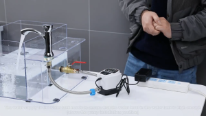 24V Booster Pump Automatic Silent 150Pa Safety Low Noise Booster Pump Bathroom Home Shower Washing Machine Faucet Kitchen Sink Booster Pump Kit