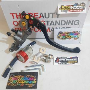 HANDLE MASTER REM KANAN BRCMBO IZUMI ASSY RCS 18 + 1TABUNG KECIL CNC UNIVERSAL RX KING/ VIXION/ AEROX/ NMAX/ PCX/ ADV/ BEAT/ VARIO/ MIO/ F1ZR/ R15/ NUOVO/ XEON/ FINO/ SATRIA FU/ TIGER/ GL PRO/ LEXI/ FREEGO/ SUPRA/ VEGA/ JUPITER/ NINJA 150 R RR DLL