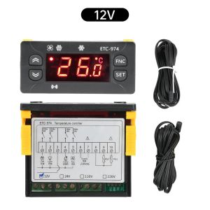 ETC-974 Digital Temperature Controller with Probe Cable Refrigerator Defrosting Heating Control Thermoregulator 220V Thermostat