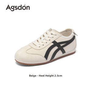 Agsdon | White Training Shoes for Women Autumn New Release