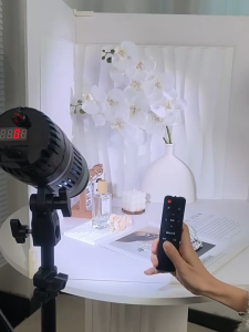 Photography Spotlights Fill Light In The Broadcast Room Led Video Lighting Kit With Wireless Remote