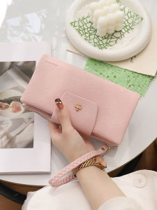 BAORUIFU | Convenient Large Capacity Soft Leather Wallet Handheld Wrist Pouch