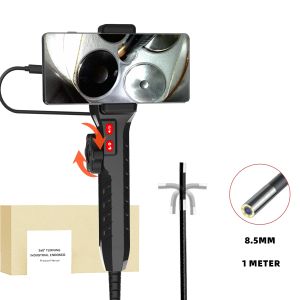 360° Articulating Borescope 1080P Endoscope Camera with Light ForAutomotive Diesel