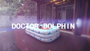 🔥READY STOCK🔥 Doctor Dolphin Kids Inflatable Swimming Pool Outdoor Household Sprinkler Swimming Pool