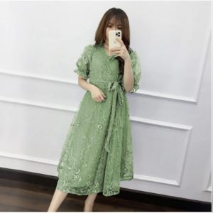 TK LIVINA COD MIDI DRESS NATAL /REKOMENDASI OUTFIT NATALAN TERBARU