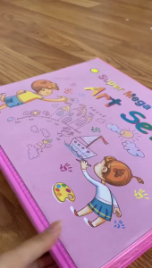 Mebellon Crayon Set 208 Pcs Pensil Warna Lengkap Krayon Set / Alat Menggambar Mewarnai Cat Air Lukis Anak